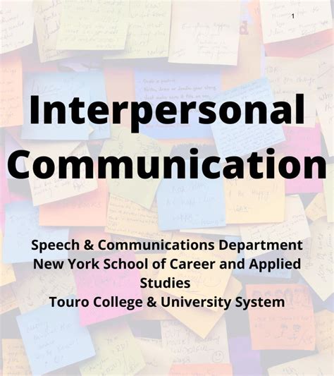 interpersonal communication pdf free download|(PDF) Interpersonal Communication, Theory, and History .